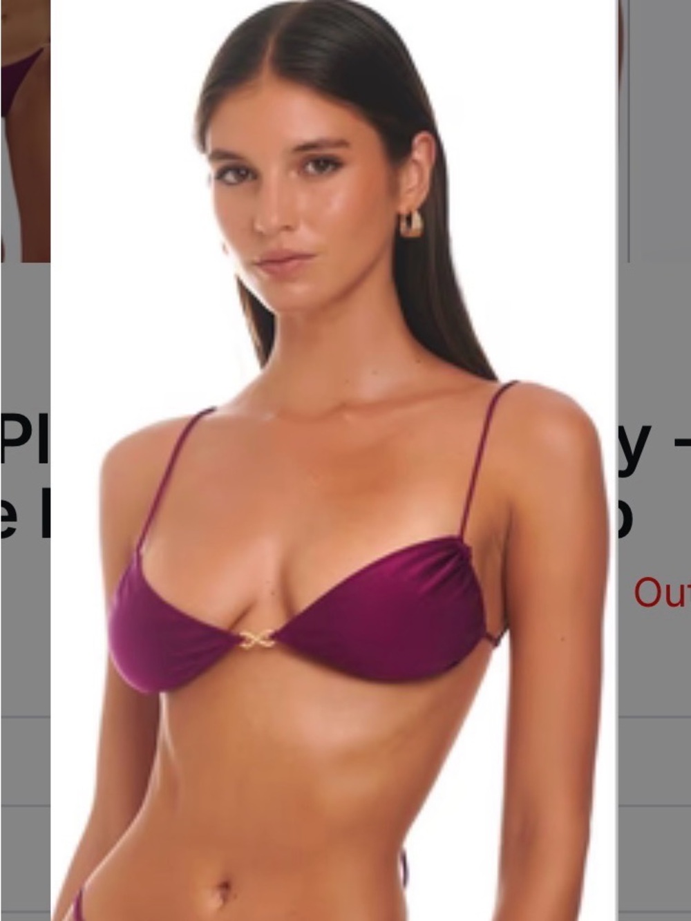 Liora Plum Caspia Bikini Top & Bottom Set - Plum - Picture 2 of 7